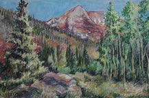 Taylor Peak, 10 x 14, Pastel